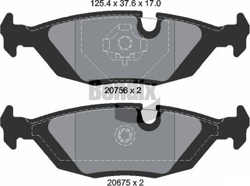 BENDIX Braking BPD1719 - Гальмівні колодки, дискові гальма autozip.com.ua