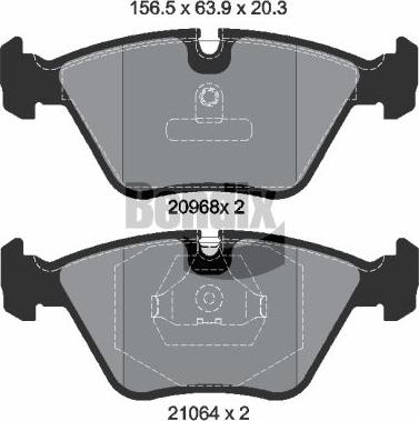 BENDIX Braking BPD1737 - Гальмівні колодки, дискові гальма autozip.com.ua