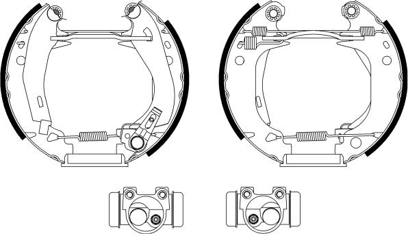 BENDIX Braking BXK1035 - Комплект гальм, барабанний механізм autozip.com.ua