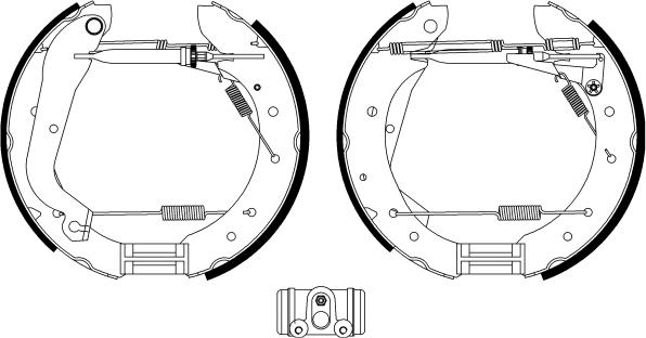 BENDIX Braking BXK1038 - Комплект гальм, барабанний механізм autozip.com.ua