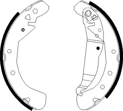 BENDIX Braking BXK1156 - Комплект гальм, барабанний механізм autozip.com.ua