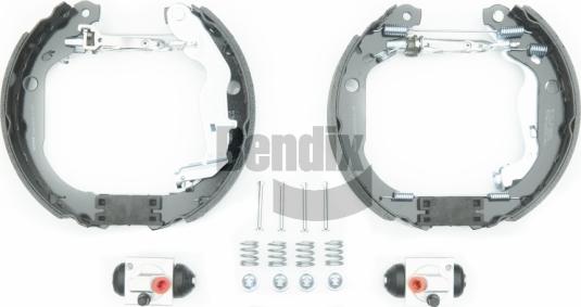 BENDIX Braking BXK1299 - Комплект гальм, барабанний механізм autozip.com.ua