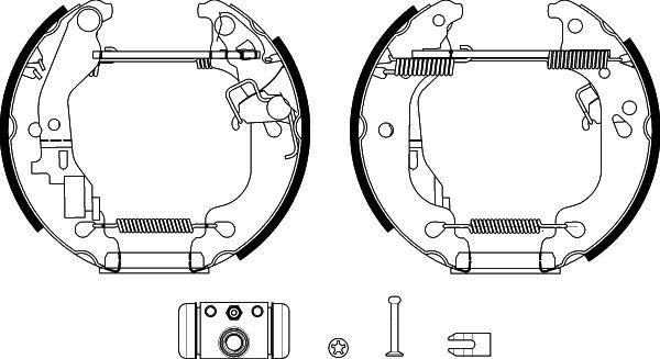 BENDIX Braking BXK2113 - Комплект гальм, барабанний механізм autozip.com.ua