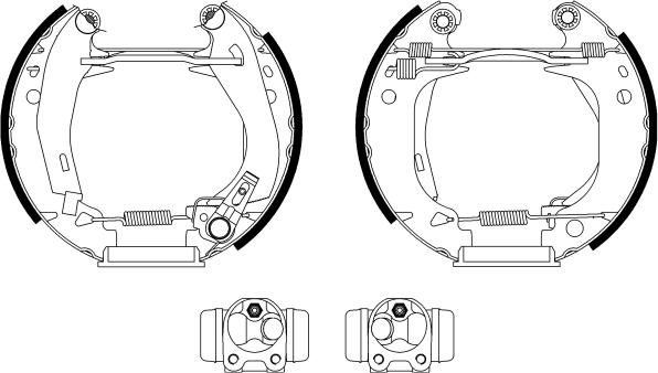 BENDIX Braking BXK2325 - Комплект гальм, барабанний механізм autozip.com.ua