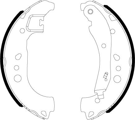 BENDIX Braking BXS1306 - Комплект гальм, барабанний механізм autozip.com.ua