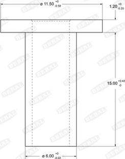 Beral 93049 - Заклепка, накладки барабанного гальма autozip.com.ua