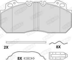 Beral 2909028004195724 - Гальмівні колодки, дискові гальма autozip.com.ua