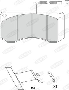 Beral 2909720504117185 - Гальмівні колодки, дискові гальма autozip.com.ua