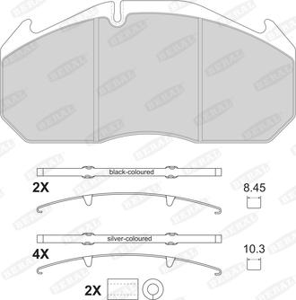 Beral 2905330004145684 - Гальмівні колодки, дискові гальма autozip.com.ua