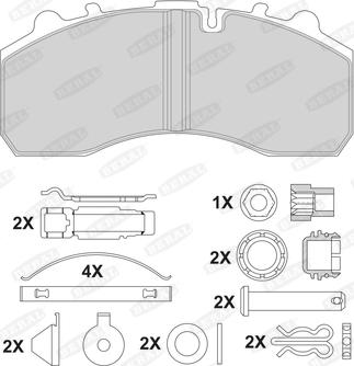 Beral 2919630004045504 - Гальмівні колодки, дискові гальма autozip.com.ua