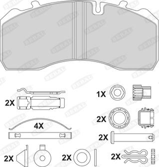 Beral 2919730004145684 - Гальмівні колодки, дискові гальма autozip.com.ua