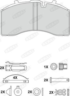 Knorr Bremse K011234 - Гальмівні колодки, дискові гальма autozip.com.ua