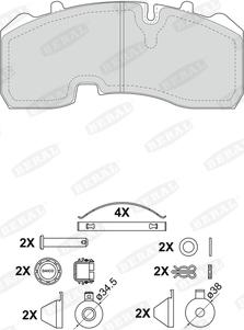 Beral 2916530004245754 - Гальмівні колодки, дискові гальма autozip.com.ua