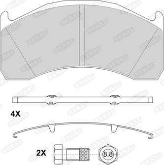 Beral 2913729004145624 - Гальмівні колодки, дискові гальма autozip.com.ua