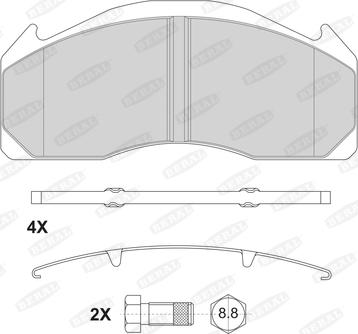 Beral 2912529004145624 - Гальмівні колодки, дискові гальма autozip.com.ua