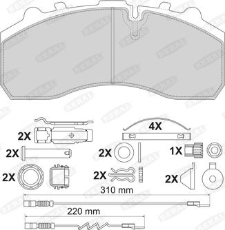 Beral 2917930004245504 - Гальмівні колодки, дискові гальма autozip.com.ua