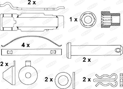 Beral 2917130004145694 - Гальмівні колодки, дискові гальма autozip.com.ua