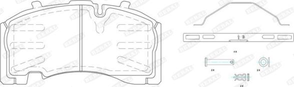 Beral 2917130004145754 - Гальмівні колодки, дискові гальма autozip.com.ua