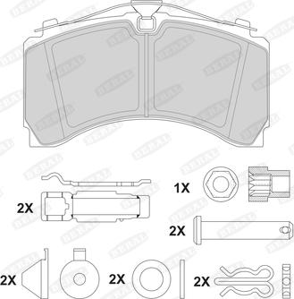 Beral 2924635004171213 - Гальмівні колодки, дискові гальма autozip.com.ua