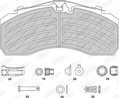 Beral 2925330004145694 - Гальмівні колодки, дискові гальма autozip.com.ua