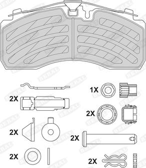 Beral 2925730004152004 - Гальмівні колодки, дискові гальма autozip.com.ua