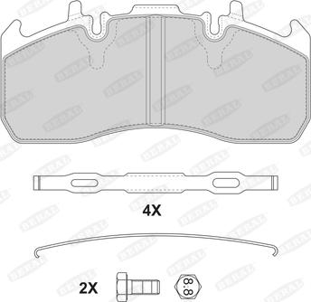 Beral 2920329004145674 - Гальмівні колодки, дискові гальма autozip.com.ua