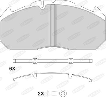 Beral 2921028004145674 - Гальмівні колодки, дискові гальма autozip.com.ua