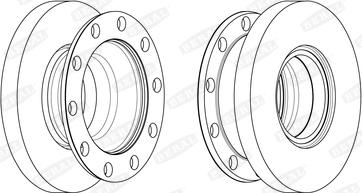 Beral BCR344A - Гальмівний диск autozip.com.ua