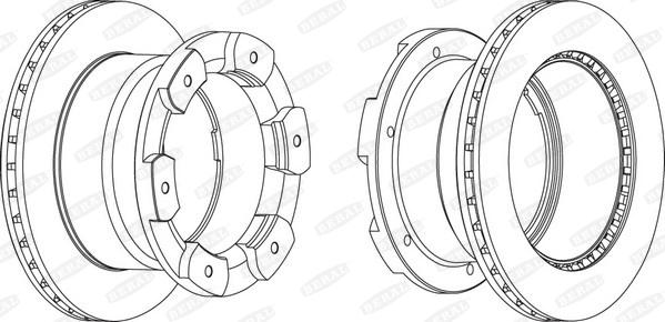 Beral BCR332A - Гальмівний диск autozip.com.ua