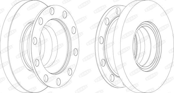 Beral BCR337A - Гальмівний диск autozip.com.ua