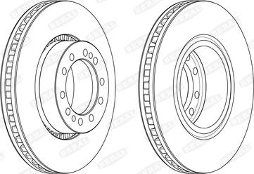 Beral BCR374A - Гальмівний диск autozip.com.ua
