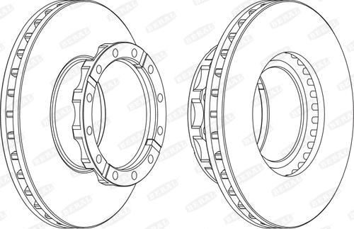 Beral BCR254A - Гальмівний диск autozip.com.ua