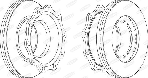 Beral BCR203A - Гальмівний диск autozip.com.ua