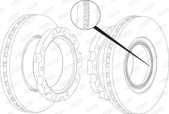 Beral BCR223A - Гальмівний диск autozip.com.ua