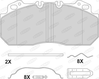 Beral BCV29090BK - Гальмівні колодки, дискові гальма autozip.com.ua