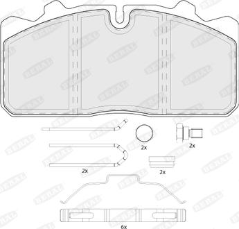 Beral BCV29088TK - Гальмівні колодки, дискові гальма autozip.com.ua