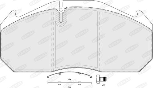 Beral BCV29083TK - Гальмівні колодки, дискові гальма autozip.com.ua