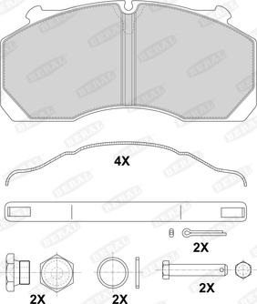 Beral BCV29150BK - Гальмівні колодки, дискові гальма autozip.com.ua