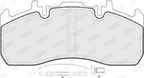 Beral BCV29173TK - Гальмівні колодки, дискові гальма autozip.com.ua