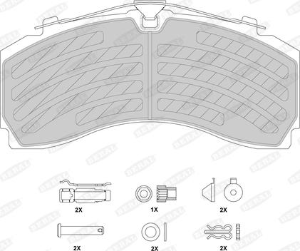 Beral BCV29246TK - Гальмівні колодки, дискові гальма autozip.com.ua