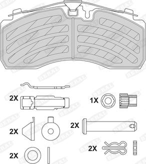 Beral BCV29257TK - Гальмівні колодки, дискові гальма autozip.com.ua