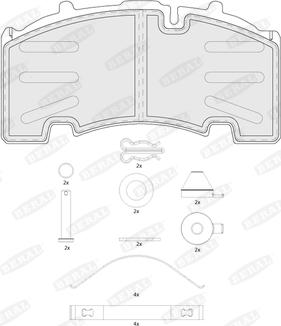 Beral BCV29264TK - Гальмівні колодки, дискові гальма autozip.com.ua