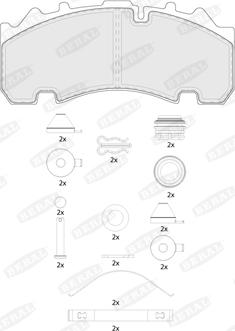 Beral BCV29265TK - Гальмівні колодки, дискові гальма autozip.com.ua