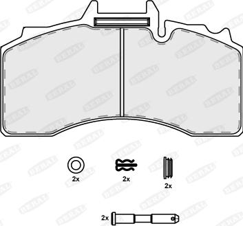 Beral BCV29228TK - Гальмівні колодки, дискові гальма autozip.com.ua