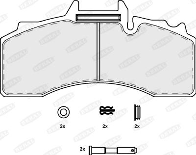 Beral BCV29227TK - Гальмівні колодки, дискові гальма autozip.com.ua