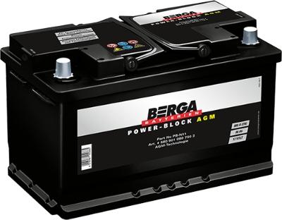 BERGA 5809010807502 - Стартерна акумуляторна батарея, АКБ autozip.com.ua