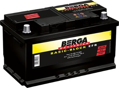 BERGA 5755000737902 - Стартерна акумуляторна батарея, АКБ autozip.com.ua