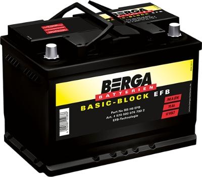 BERGA 5705000767902 - Стартерна акумуляторна батарея, АКБ autozip.com.ua