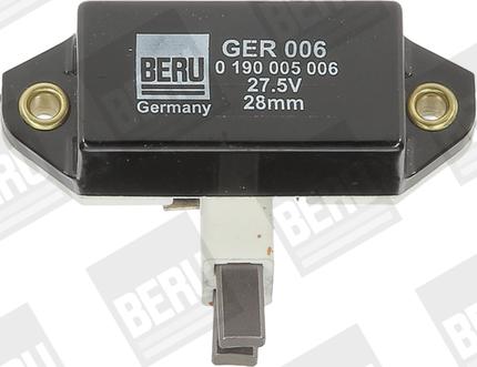 BERU GER006 - Регулятор напруги генератора autozip.com.ua