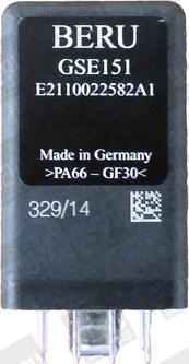 BERU GSE151 - Блок управління, реле, система розжарювання autozip.com.ua